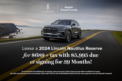 Lease a 2024 Lincoln Nautilus Reserve