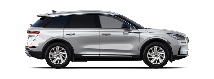 The passenger side of a Lincoln Corsair® SUV is shown in the Ceramic Pearl extra-cost exterior paint option. | Angela Krause Lincoln of Alpharetta in Alpharetta GA