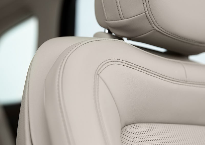 Fine craftsmanship is shown through a detailed image of front-seat stitching. | Angela Krause Lincoln of Alpharetta in Alpharetta GA