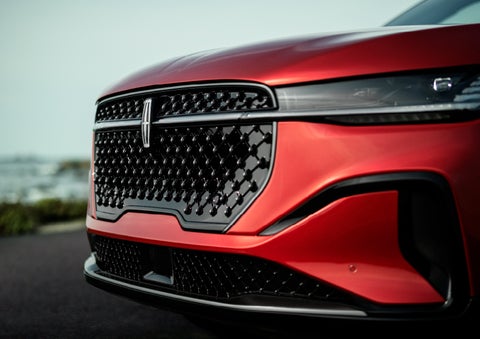 The sleek grille of a 2025 Lincoln Nautilus® SUV with the available Jet Appearance Package makes a bold statement. | Angela Krause Lincoln of Alpharetta in Alpharetta GA