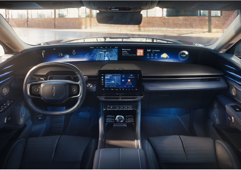 The panoramic display is shown in a 2026 Lincoln Nautilus® SUV. | Angela Krause Lincoln of Alpharetta in Alpharetta GA